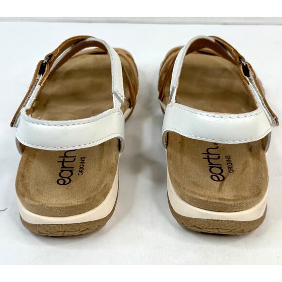 Earth Women's Sterling  Sandals Size 6W COLOR:COGNAC/GOLD MULTI LEATHER NWT - Picture 7 of 9